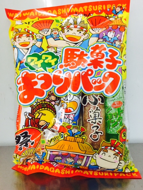 №230駄菓子まつりパック8点+シール1枚入り（20袋入り）