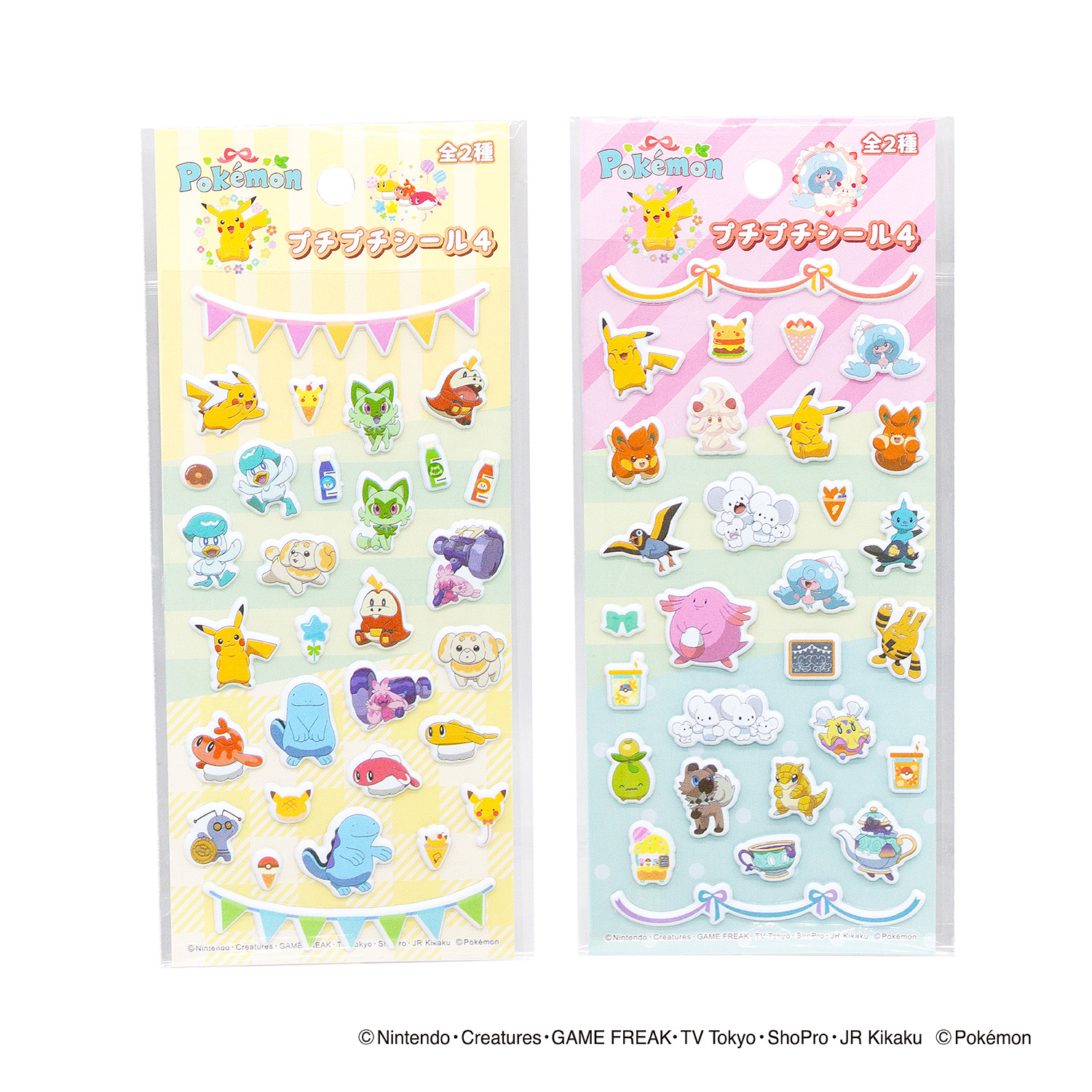 #100　ポケットモンスター　プチプチシール４（１２入）